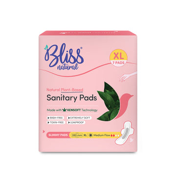 Bliss Organic Sanitary Pads XL Slimmy (7 Pads) | Ultra Thin