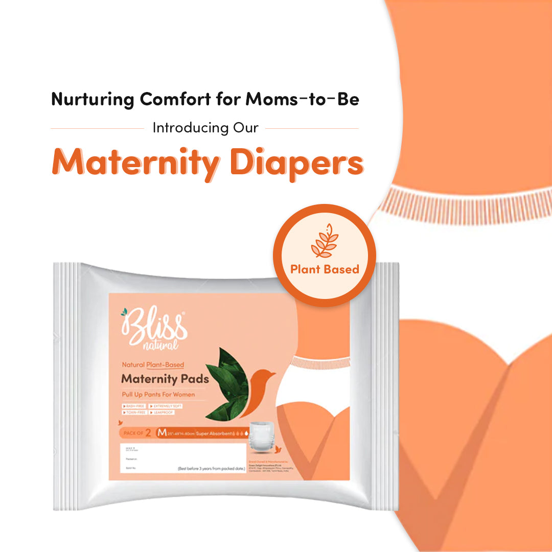 Soft Disposable Maternity Panties - Best For Heavy Flow and Postpartum Care - Pack of 2